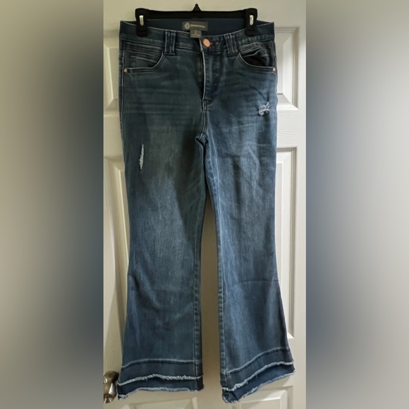 Democracy Dark Blue Flare Jeans - Picture 1 of 6